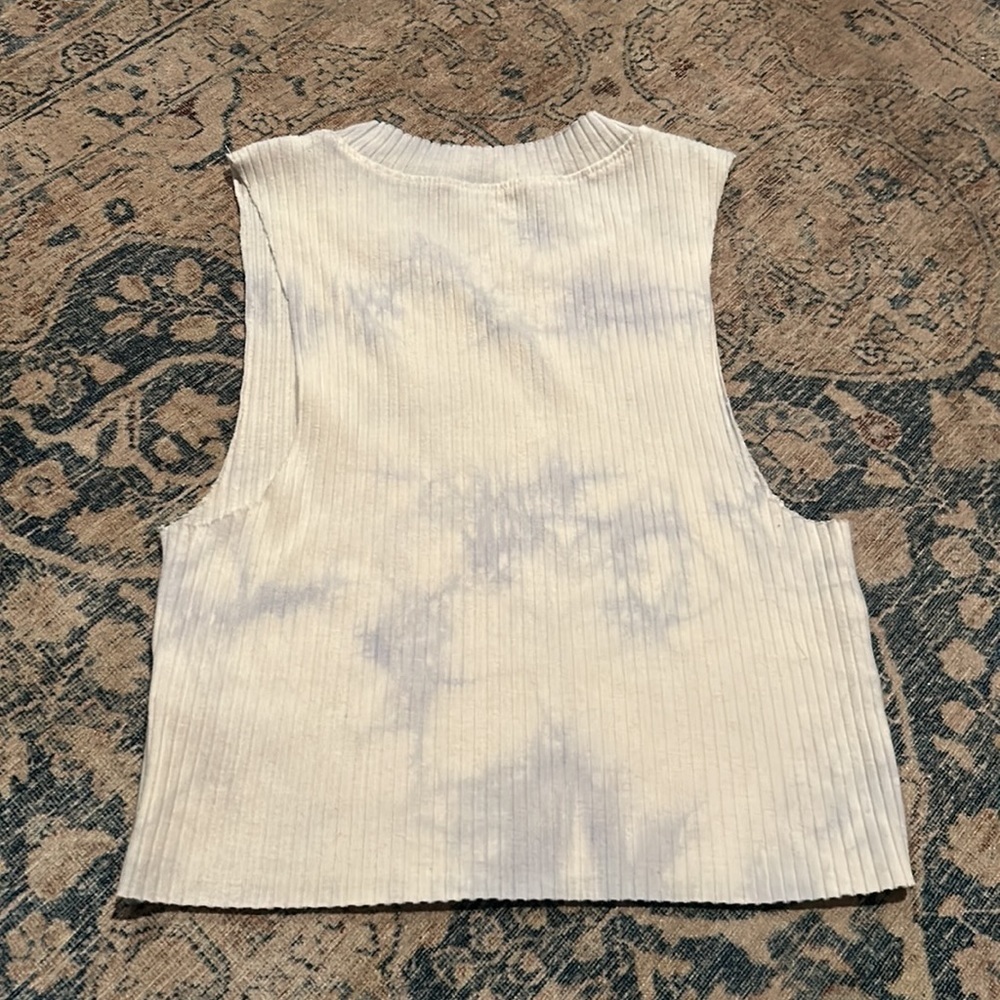 NWOT aerie rebel high neck cropped tie dye tank​ - Picture 3 of 4